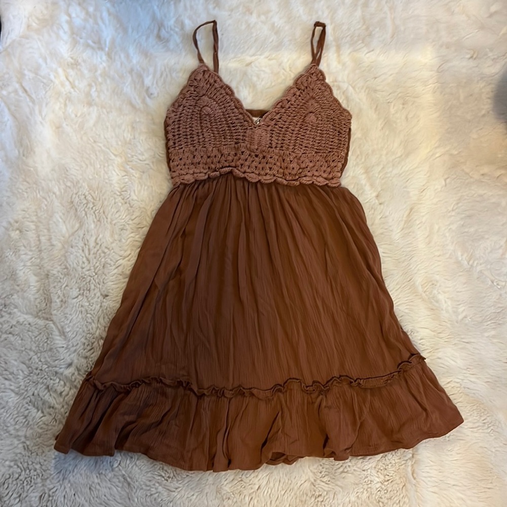 Brown sunday dress